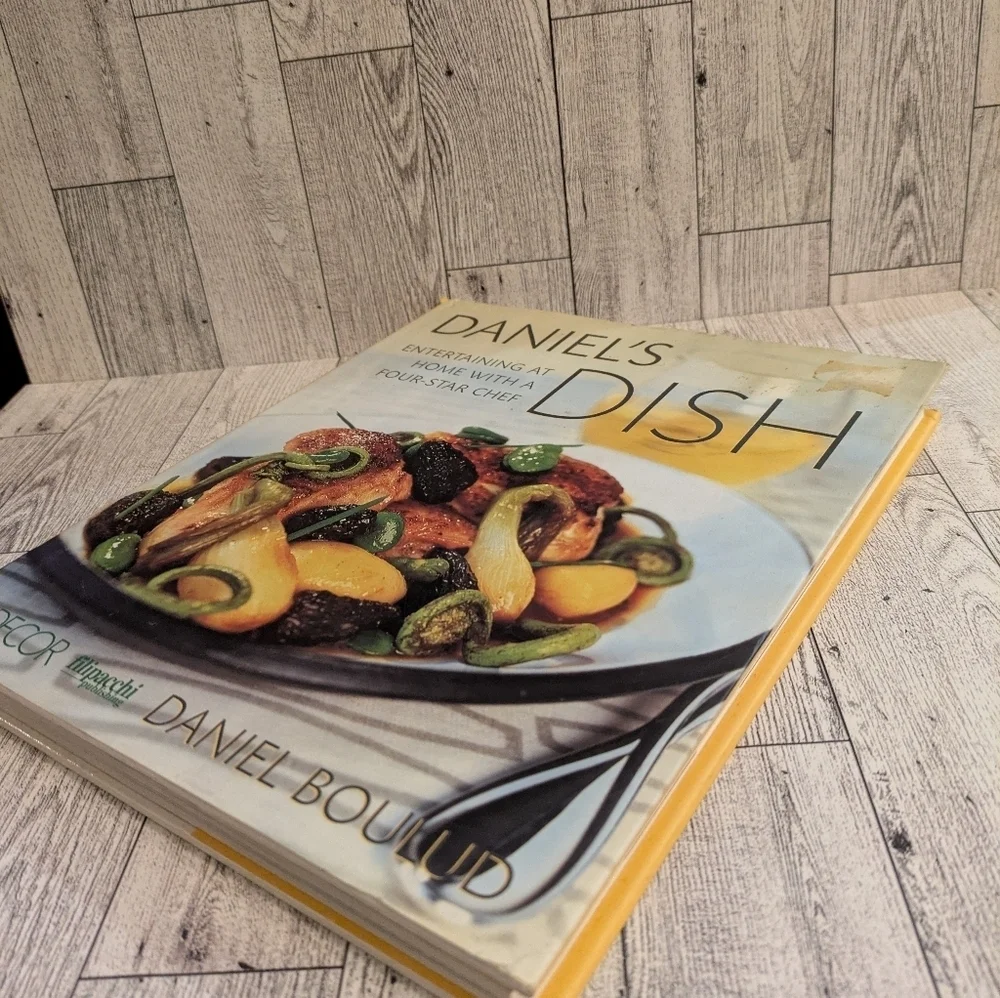 's Entertaining Cookbook with Cream Cover Daniel's Dish